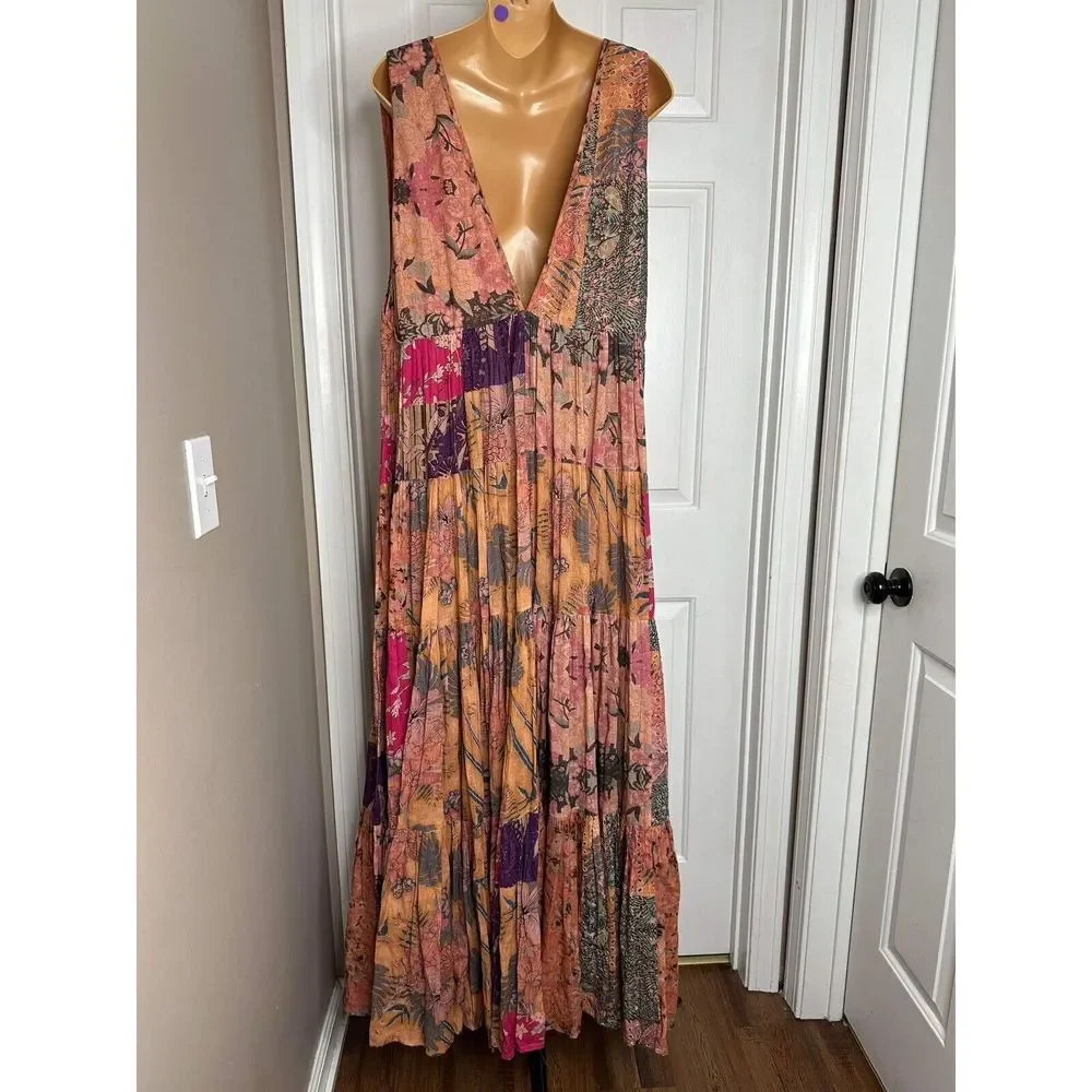 Anthropologie Mes Demoiselles Floral Eyelet Maxi Dress - Picture 7 of 8